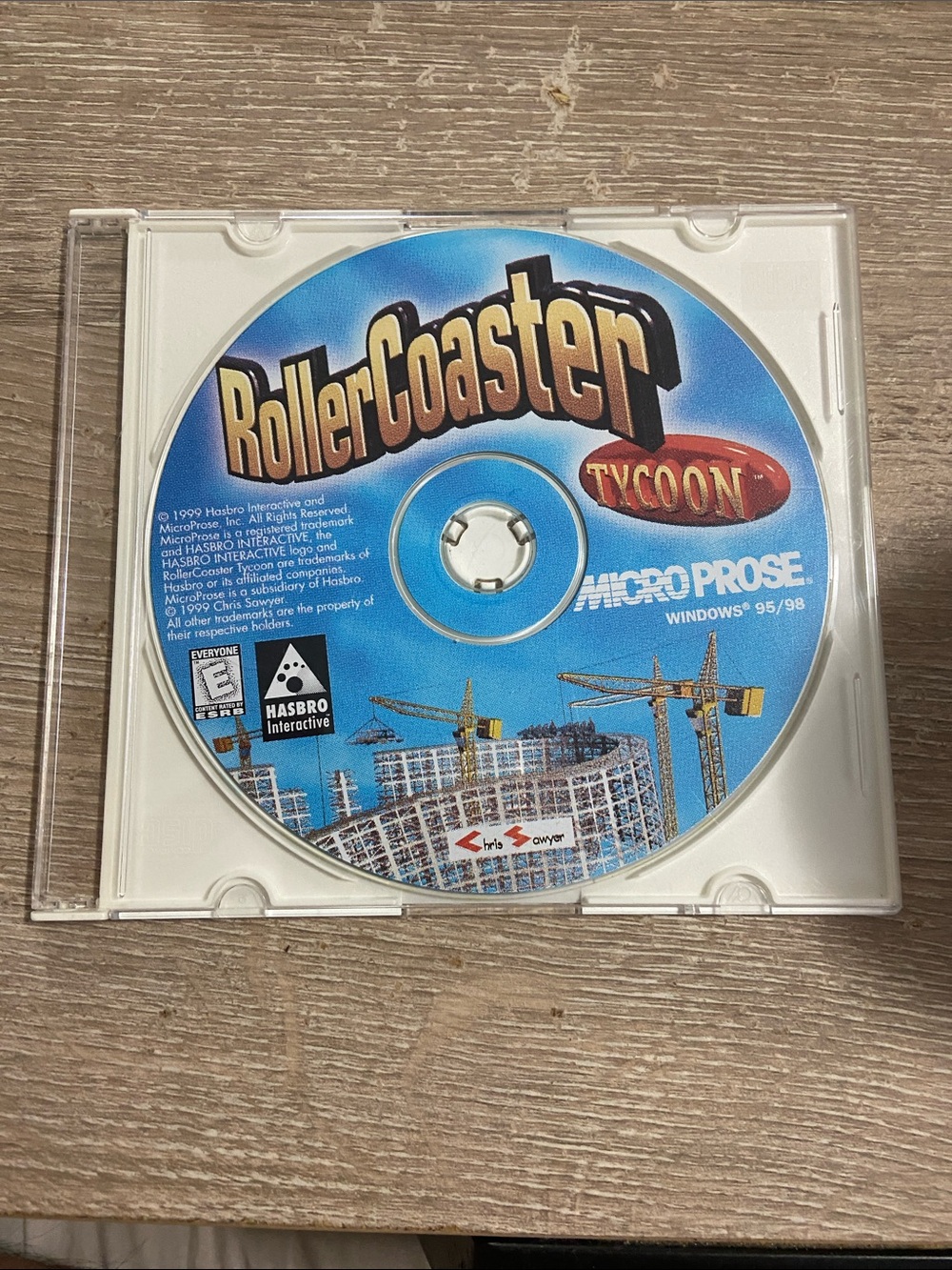 RollerCoaster Roller Coaster Tycoon PC 1999 Windows 95 98 Micro Prose CD ROM